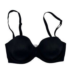 Maidenform Womens Underwire Bra Size 34D Black Underwear Convertible Straps